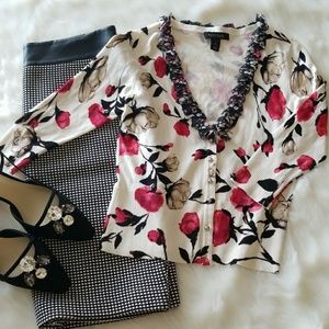 ▪WHBM▪Romantic 🌷Rose🌷Cardigan